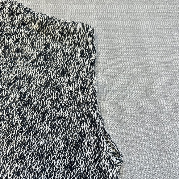 Eileen‎ Fisher Cardigan Vest Large Black White Knit Linen Blend Lagenlook * - Picture 9 of 10